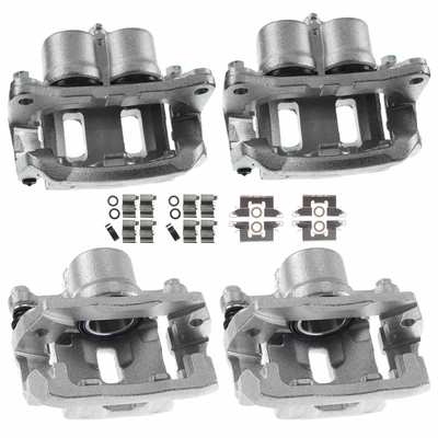 4 Pcs Front & Rear Disc Brake Calipers