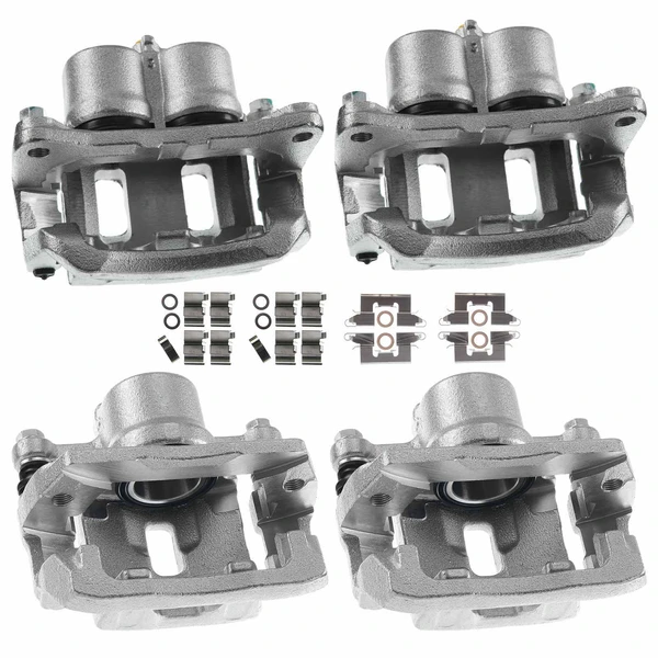 2007-2010 Lincoln MKX 4-Pc Brake Caliper Front & Rear 2-Piston (Front); 1-Piston (Rear) A-Premium APBC2463