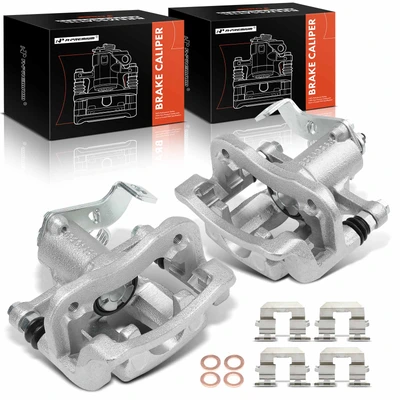 2 Pcs Rear Disc Brake Caliper with Bracket