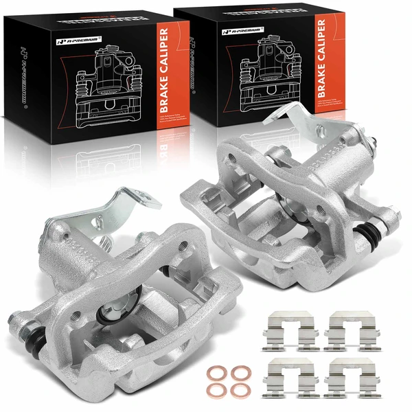 2-Pc Brake Caliper Rear Driver & Passenger 1-Piston A-Premium APBC4405