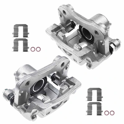 2 Pcs Rear Disc Brake Calipers with Bracket