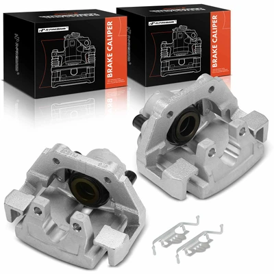 2 Pcs Rear Brake Caliper with Bracket