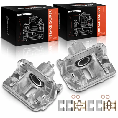 2 Pcs Rear Brake Caliper with Bracket