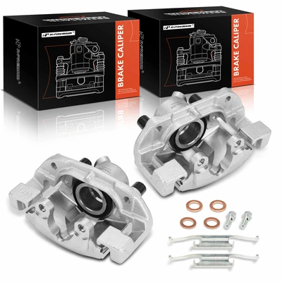 2 Pcs Front Brake Caliper with Bracket