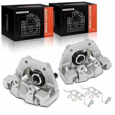 2 Pcs Rear Brake Caliper with Bracket