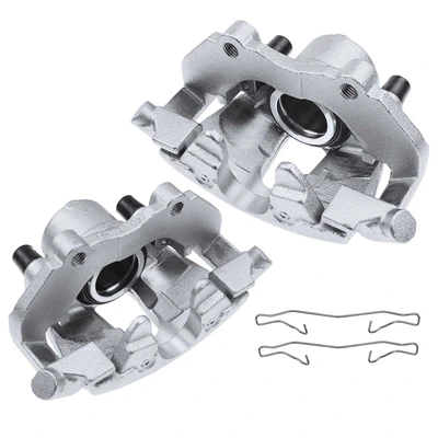 2 Pcs Front Disc Brake Calipers with Bracket