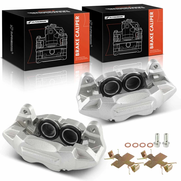 2-Pc Brake Caliper Front Driver & Passenger 4-Piston A-Premium APBC3853