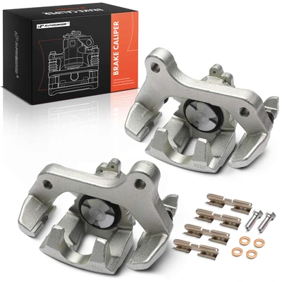 2 Pcs Rear Brake Caliper with Bracket