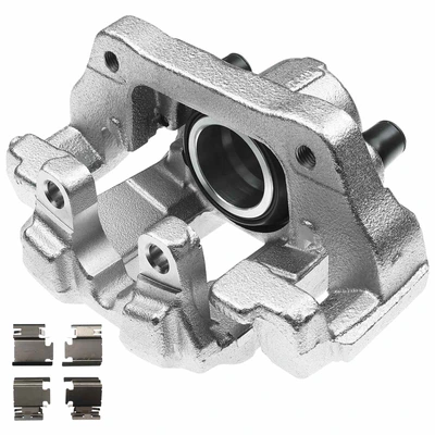 Rear Passenger Brake Caliper with Bracket
