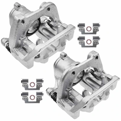 2 Pcs Rear Disc Brake Calipers with Bracket