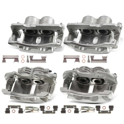 4 Pcs Front & Rear Disc Brake Calipers