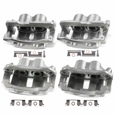 4 Pcs Front & Rear Disc Brake Calipers