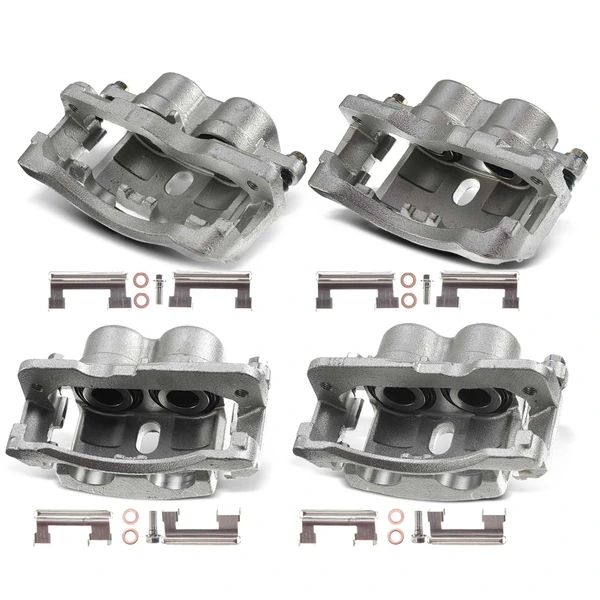 4-Pc Brake Caliper Front & Rear 2-Piston A-Premium APBC1386