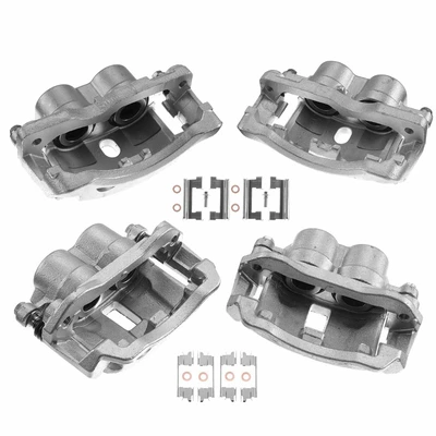 4 Pcs Front & Rear Disc Brake Calipers