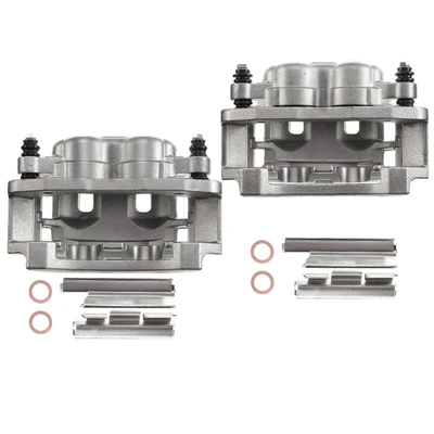 2 Pcs Rear Brake Caliper with Bracket
