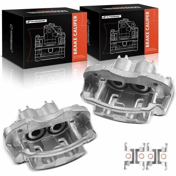 2000-2004 Ford F-250 Super Duty 2-Pc Brake Caliper Rear Driver & Passenger 4-Piston A-Premium APBC0237