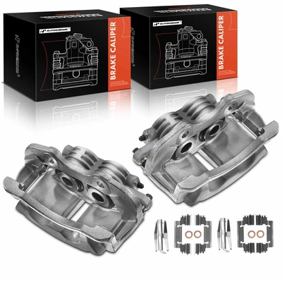 2 Pcs Rear Brake Caliper with Bracket