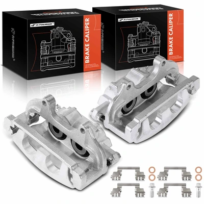 2 Pcs Front Brake Caliper with Bracket