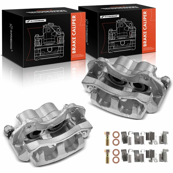 1999-2004 Jeep Grand Cherokee 2-Pc Brake Caliper Front Driver & Passenger 2-Piston A-Premium APBC0130