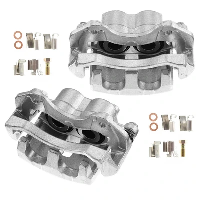 2 Pcs Front Brake Caliper with Bracket