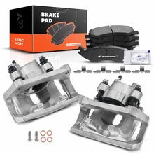 6 Pcs Rear Brake Calipers & Ceramic Brake Pads