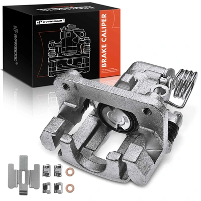 Rear Passenger Brake Caliper with bracket