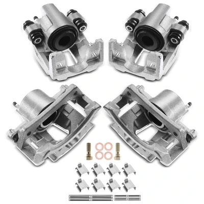 4 Pcs Front & Rear Disc Brake Calipers