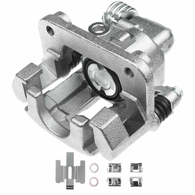 Rear Driver Brake Caliper with bracket