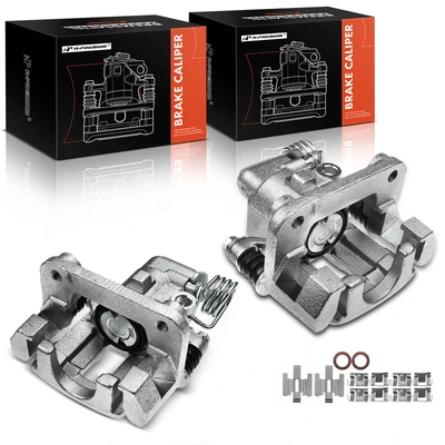 2 Pcs Rear Brake Caliper with Bracket