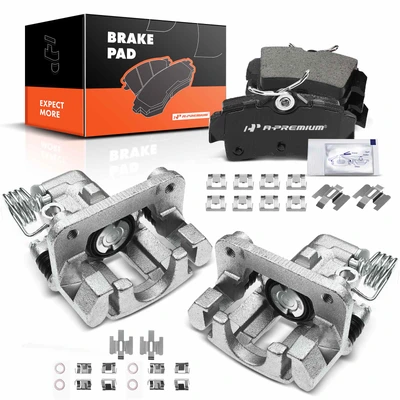 6 Pcs Rear Disc Brake Calipers & Ceramic Pads