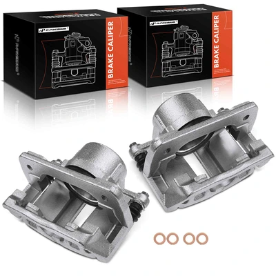 2 Pcs Front Brake Caliper with Bracket