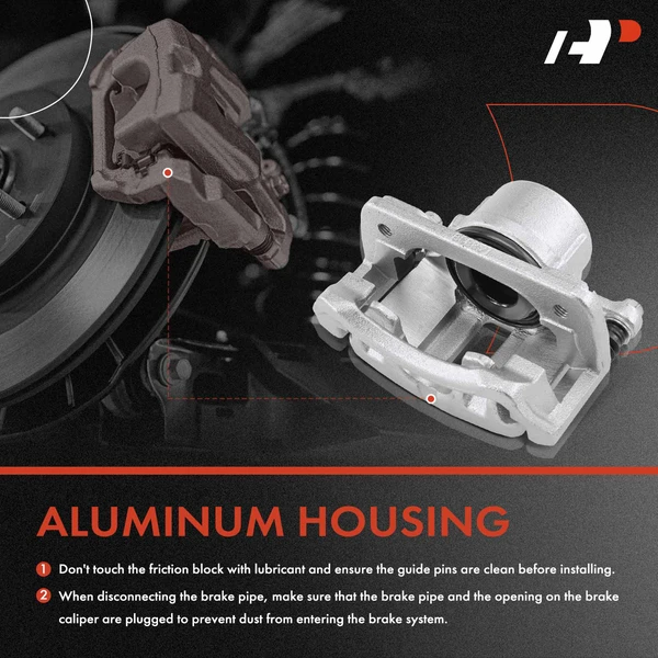 1-PC Brake Caliper, Front Right Passenger Side, 1-Piston, A-Premium APBC2937