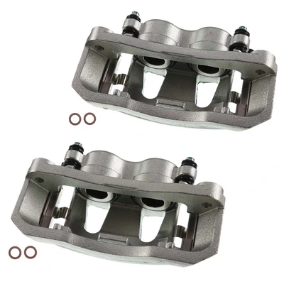2 Pcs Front Brake Caliper with Bracket
