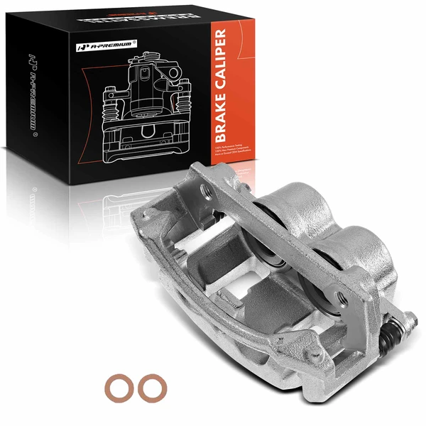 1-PC Brake Caliper, Front Right Passenger Side, 2-Piston, A-Premium APBC1169