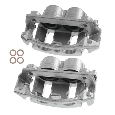 2 Pcs Front Brake Caliper with Bracket