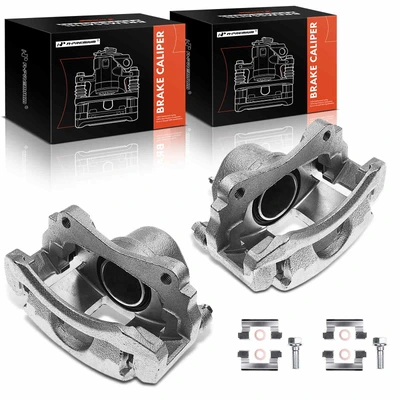 2 Pcs Front Brake Caliper with Bracket
