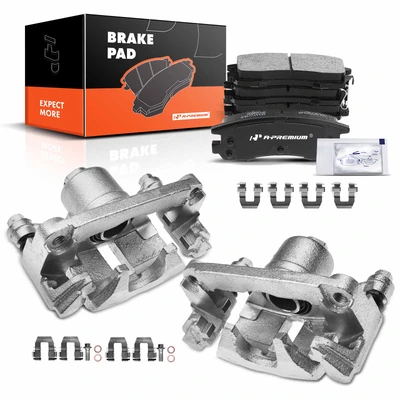 6 Pcs Rear Brake Calipers & Ceramic Brake Pads