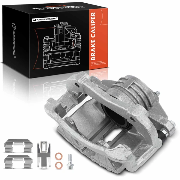 1-PC Brake Caliper, Front Right Passenger Side, 1-Piston, A-Premium APBC0216