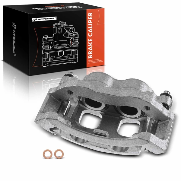 1-PC Brake Caliper, Front Left Driver Side, 2-Piston, A-Premium APBC0848