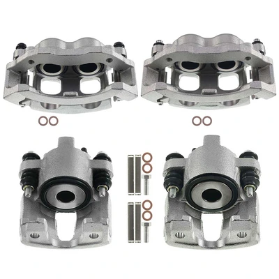 4 Pcs Front & Rear Disc Brake Calipers