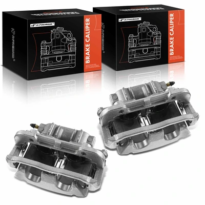2 Pcs Front Brake Caliper with Bracket
