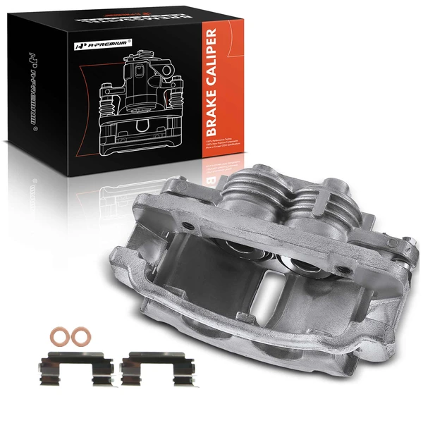 1-PC Brake Caliper, Front Left Driver Side, 2-Piston, A-Premium APBC0310