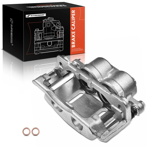 1-PC Brake Caliper, Front Left Driver Side, 2-Piston, A-Premium APBC1674