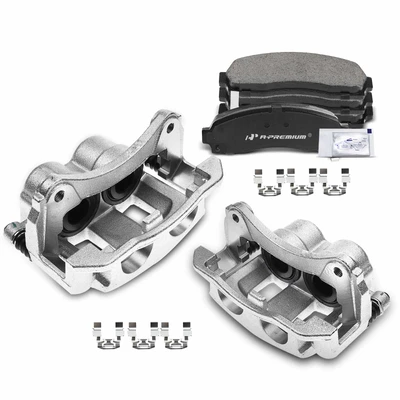 6 Pcs Front Disc Brake Calipers & Ceramic Pads