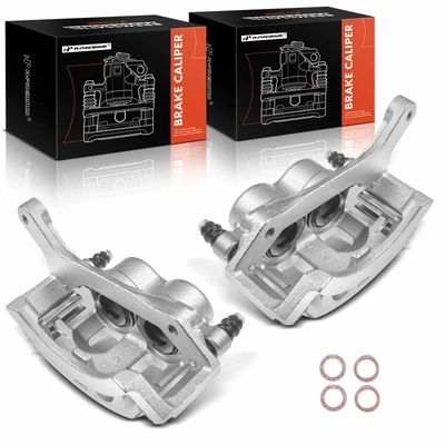 2 Pcs Front Brake Caliper with Bracket