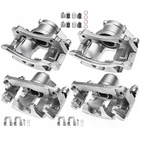 4-PC Brake Caliper, Front & Rear, 1-Piston, A-Premium APBC2477