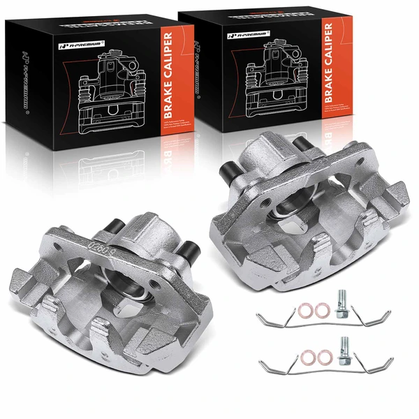 2-PC Brake Caliper, Front Driver & Passenger, 1-Piston, A-Premium APBC1209