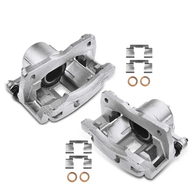 2 Pcs Front Disc Brake Calipers with Bracket