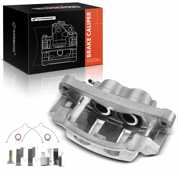 1-PC Brake Caliper, Front Right Passenger Side, 2-Piston, A-Premium APBC0392