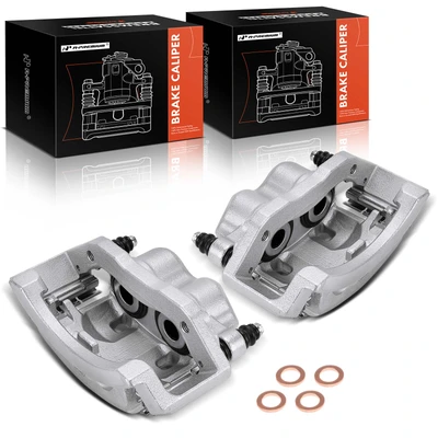 2 Pcs Rear Brake Caliper with Bracket